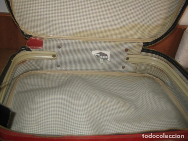 Antig&uuml;edades: MALETA ROJA VITAGE - Foto 3