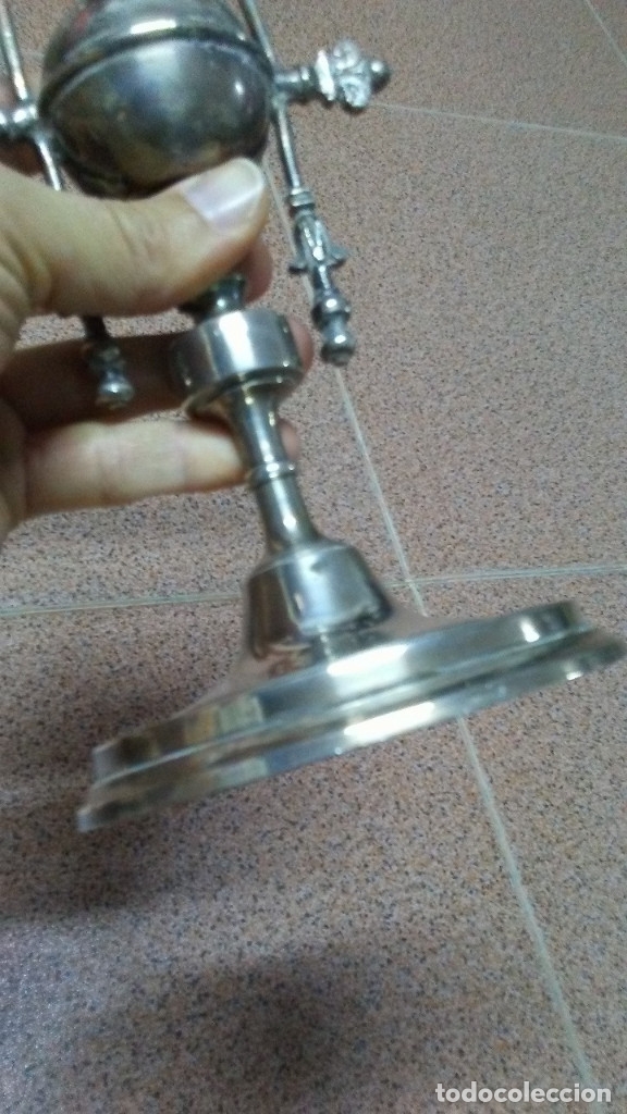 Antig&uuml;edades: CANDELABRO ANTIGUO DE PLATA MENESES - Foto 6
