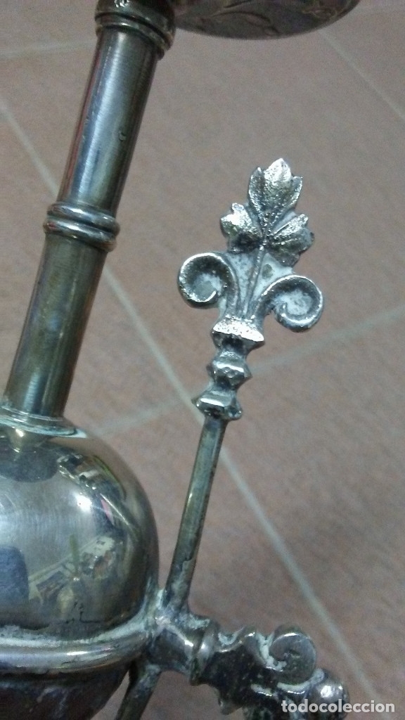 Antig&uuml;edades: CANDELABRO ANTIGUO DE PLATA MENESES - Foto 8