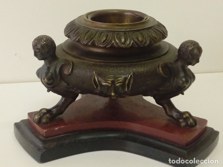 Antig&uuml;edades: ANTIGUO TINTERO EPOCA IMPERIO S XIX - Foto 1