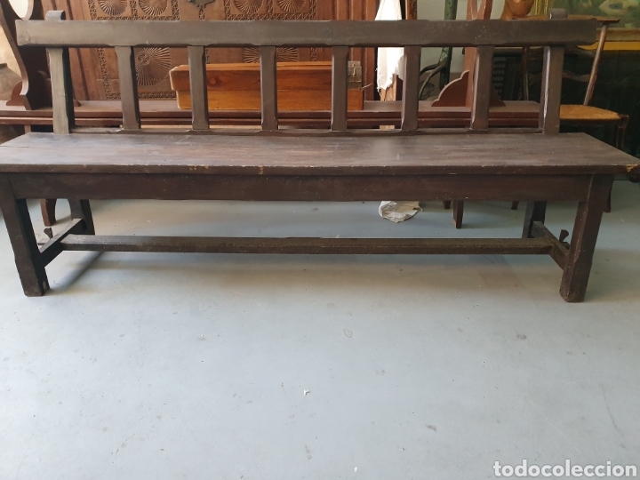 Antig&uuml;edades: Banco r&uacute;stico. - Foto 4