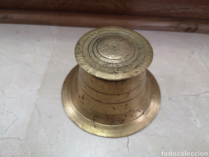 Antig&uuml;edades: Mortero y almirez de bronce de m&aacute;s de 100 a&ntilde;os - Foto 4