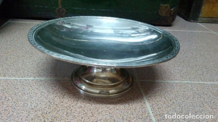 Antig&uuml;edades: CONJUNTO FRUTERO VIDRIO Y PLATA - Foto 4