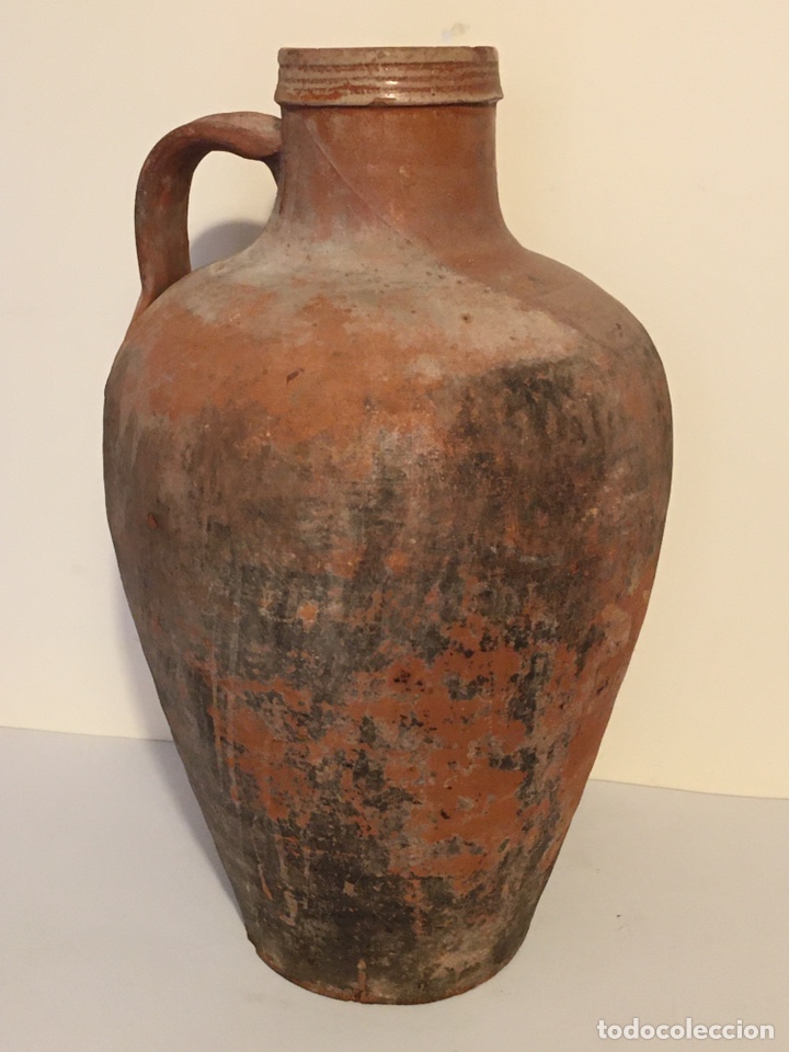 Antig&uuml;edades: C&Aacute;NTARO ANTIGUO DE BARRO POPULAR - Foto 1