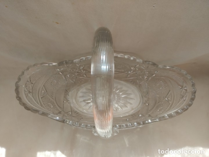 Antig&uuml;edades: CESTA CRISTAL PRENSADO - Foto 3