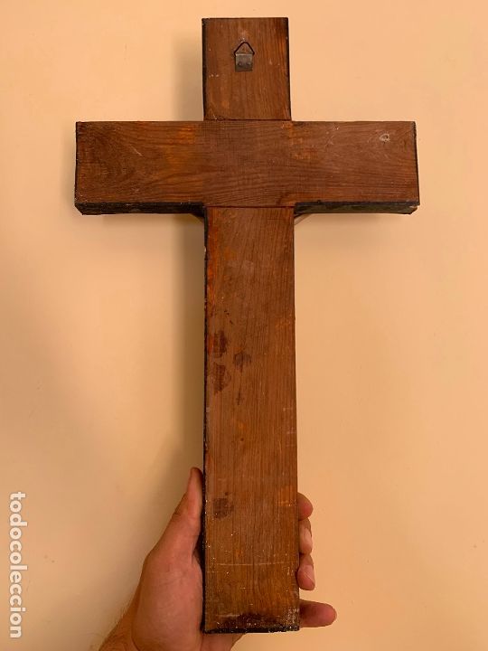Antig&uuml;edades: ANTIGUO CRUCIFIJO EN MADERA - Foto 2