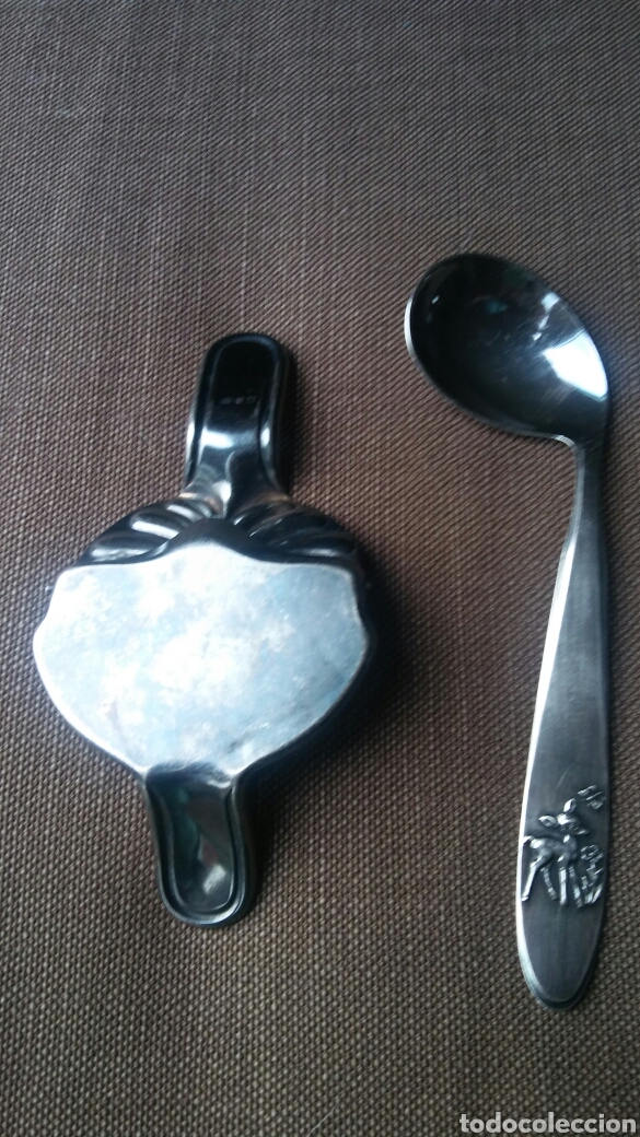 Antig&uuml;edades: * 2 piezas - cucharillo y exprimidor limon - Foto 7