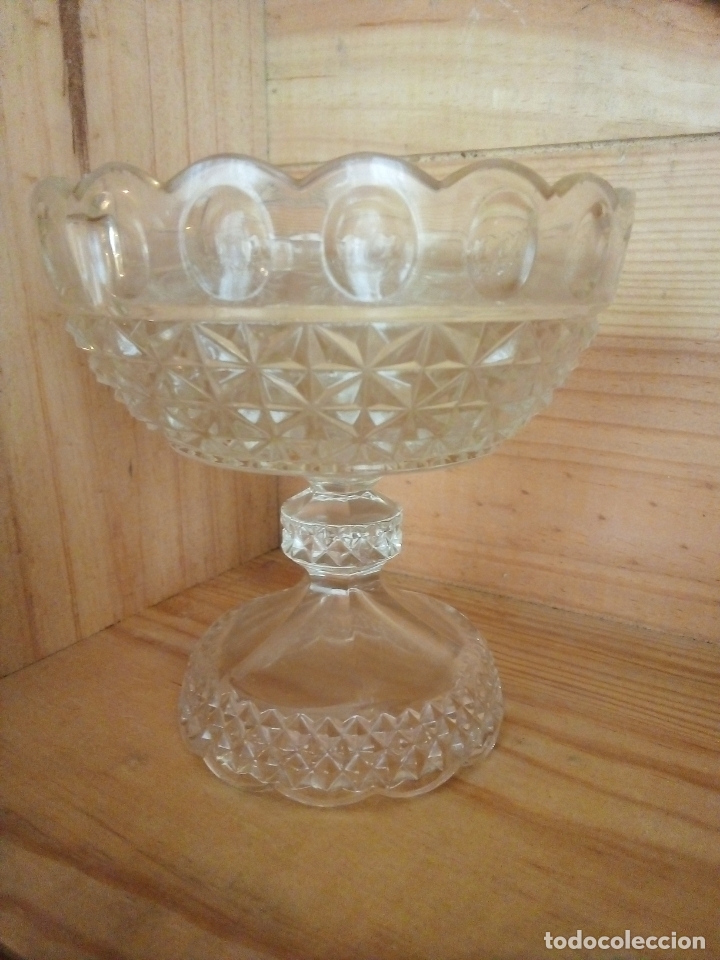 Antig&uuml;edades: ANTIGUO COP&Oacute;N DE CRISTAL TIPO C&Aacute;LIZ. - Foto 2