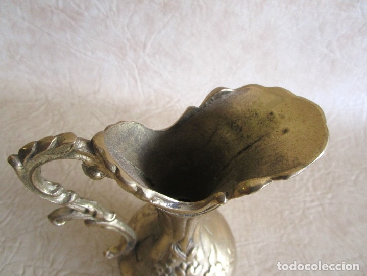 Antig&uuml;edades: ANTIGUO JARRON DE BRONCE 14 CM - Foto 3