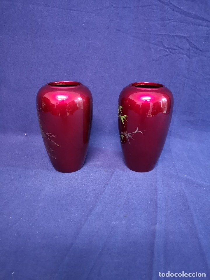 Antig&uuml;edades: PAREJA JARRONES CHINOS - Foto 2