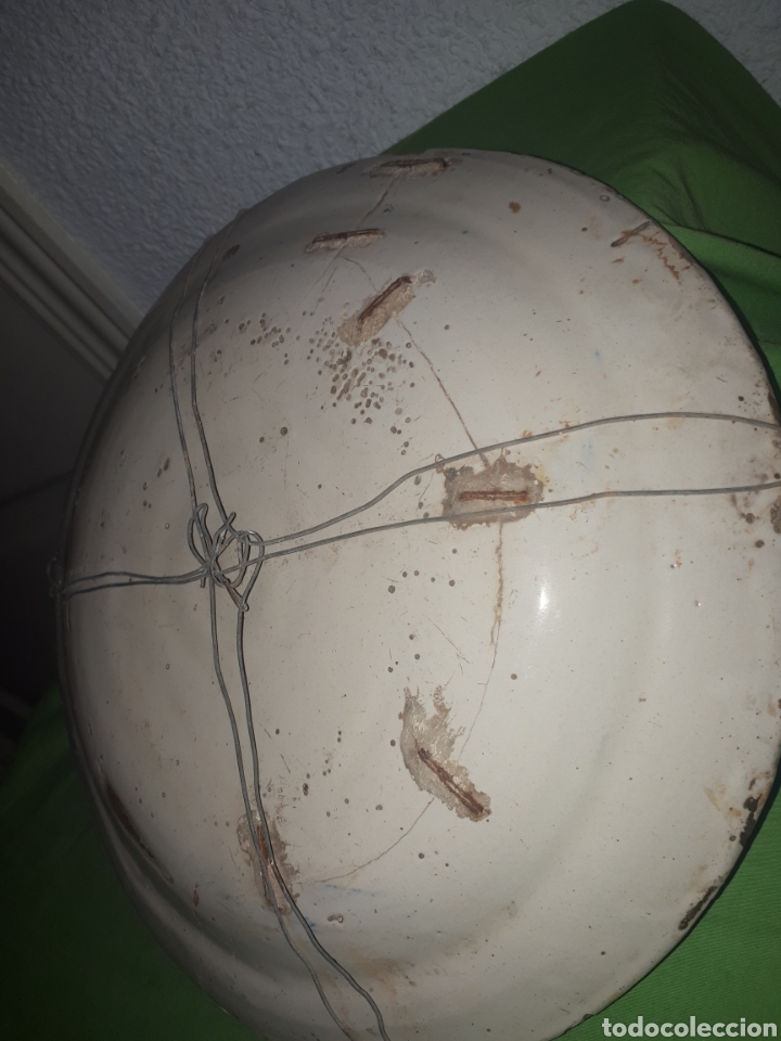 Antig&uuml;edades: Gran plato con grapas principios del S XIX - Foto 6