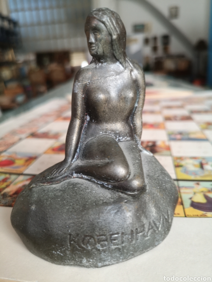 Antig&uuml;edades: Peque&ntilde;a escultura, The Little Mermaid, kobenhavn. La peque&ntilde;a sirena.