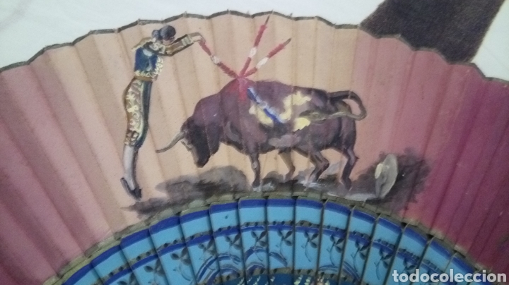 Antig&uuml;edades: Abanico toro y torero - Foto 3