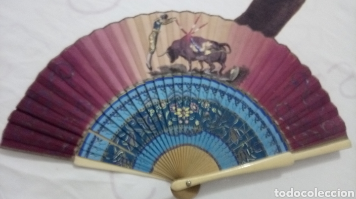 Antig&uuml;edades: Abanico toro y torero - Foto 1