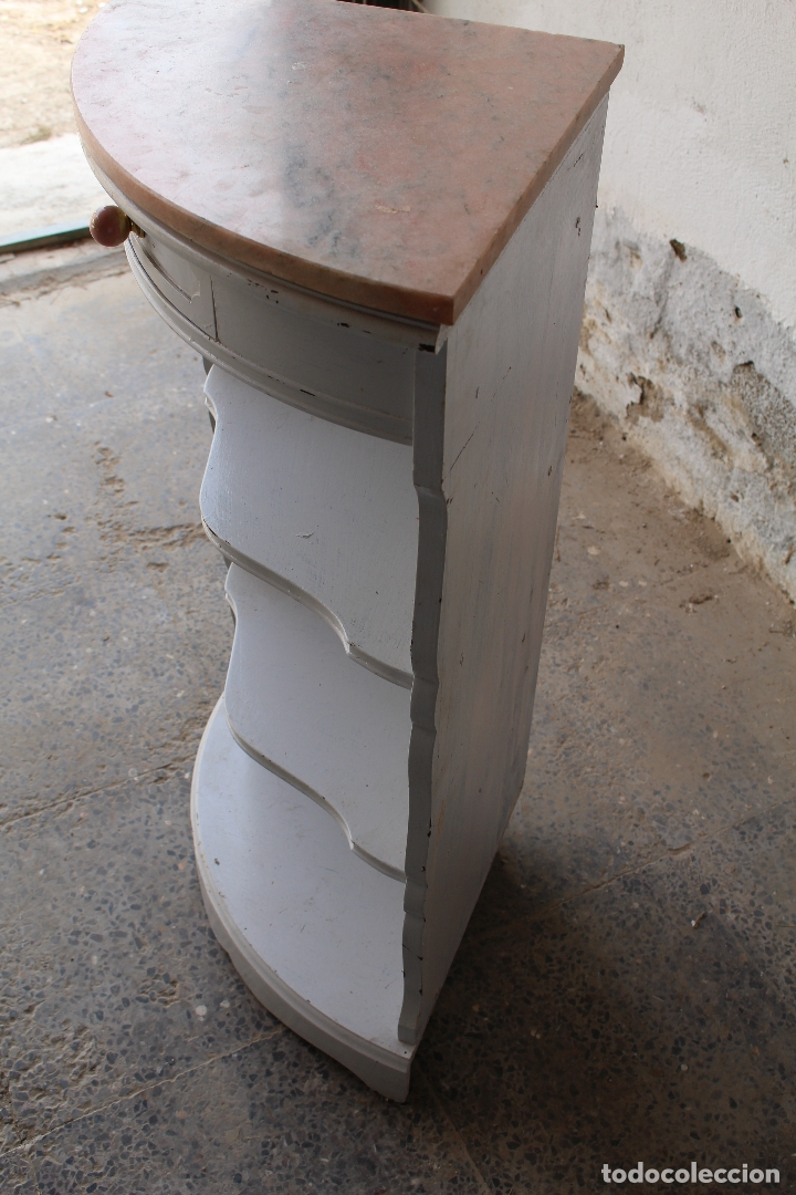 Antig&uuml;edades: mueble rinconera estanteria con caj&oacute;n - Foto 2