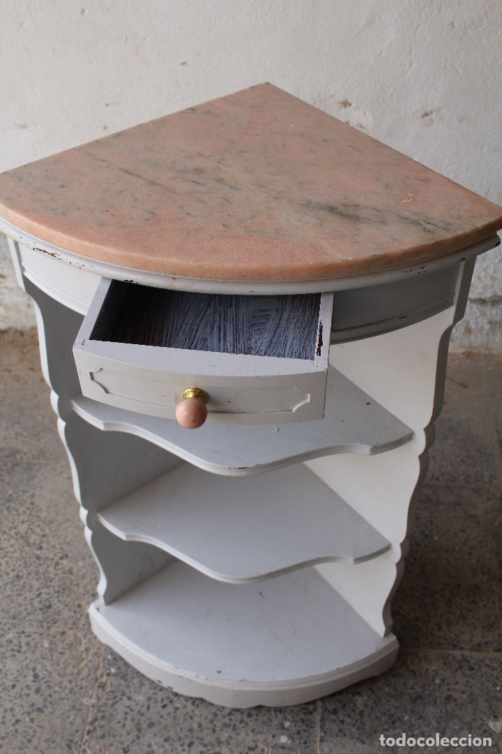 Antig&uuml;edades: mueble rinconera estanteria con caj&oacute;n - Foto 4