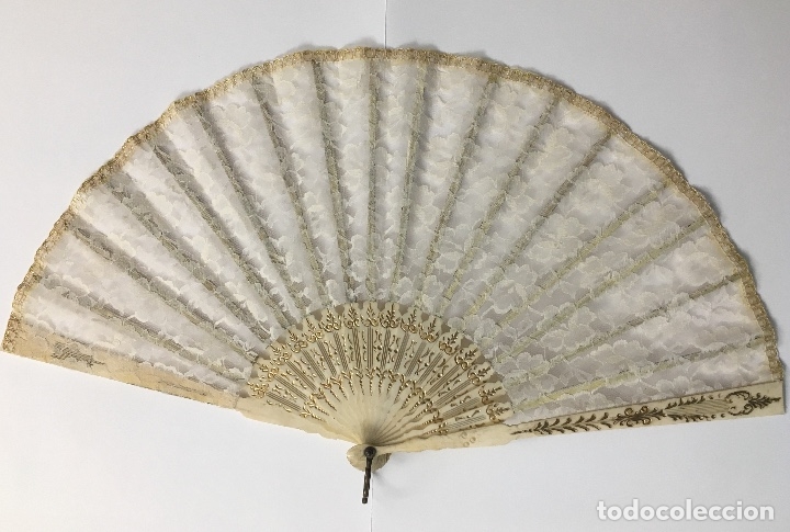 Antig&uuml;edades: Abanico antiguo hueso - Foto 1