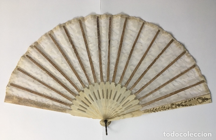 Antig&uuml;edades: Abanico antiguo hueso - Foto 2