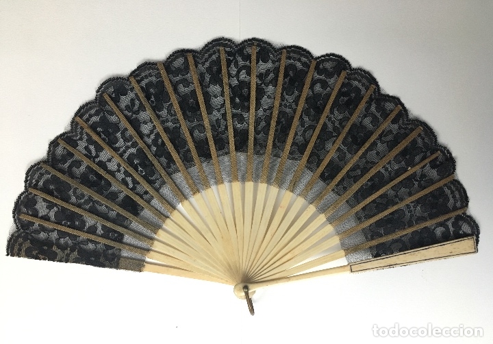 Antig&uuml;edades: Abanico antiguo hueso - Foto 2