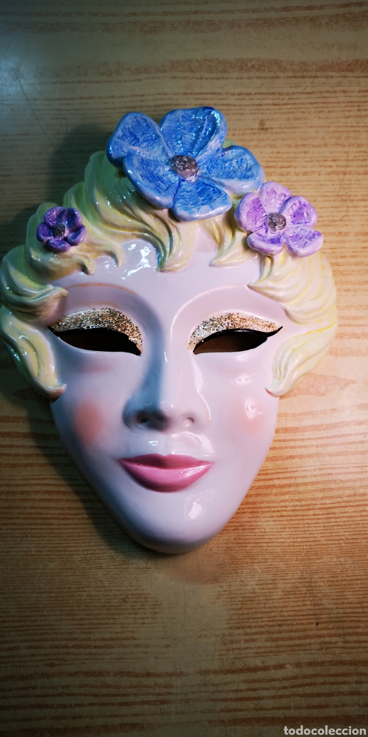 Antig&uuml;edades: Mascara de carnaval para colgar - Foto 1