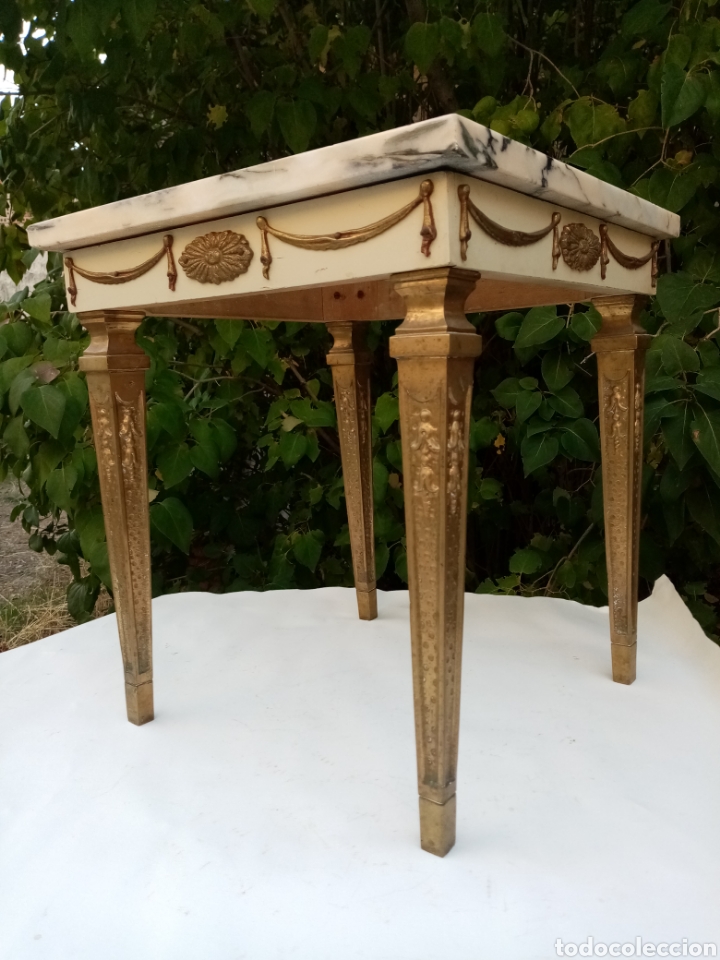 Antig&uuml;edades: Mesa bronce y marmol - Foto 1