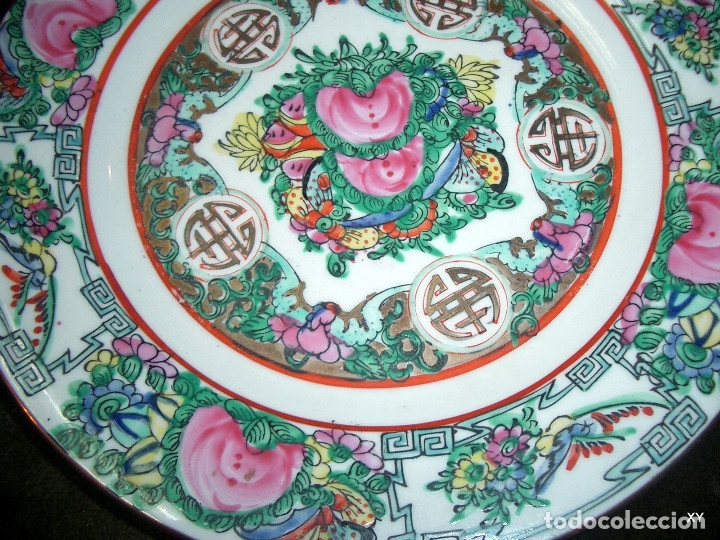 Antig&uuml;edades: plato porcelana de macau. REF-2242 - Foto 2