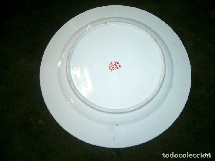 Antig&uuml;edades: plato porcelana de macau. REF-2242 - Foto 3