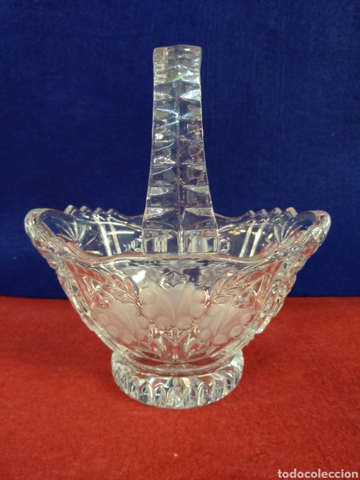 Antig&uuml;edades: Cesta de cristal - Foto 1
