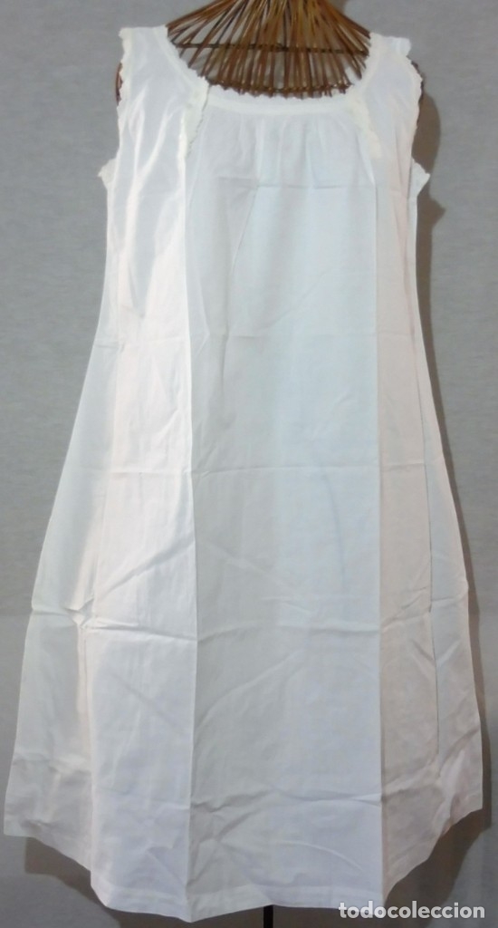 Antig&uuml;edades: ANTIGUO CAMIS&Oacute;N DE ALGOD&Oacute;N CON BORDADOS S.XIX - Foto 1