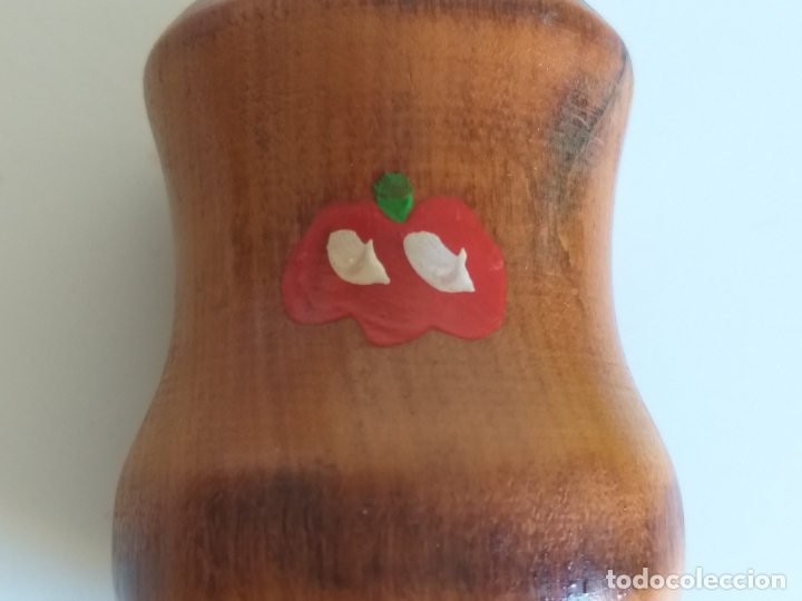 Antig&uuml;edades: Porta velas de madera - Foto 3