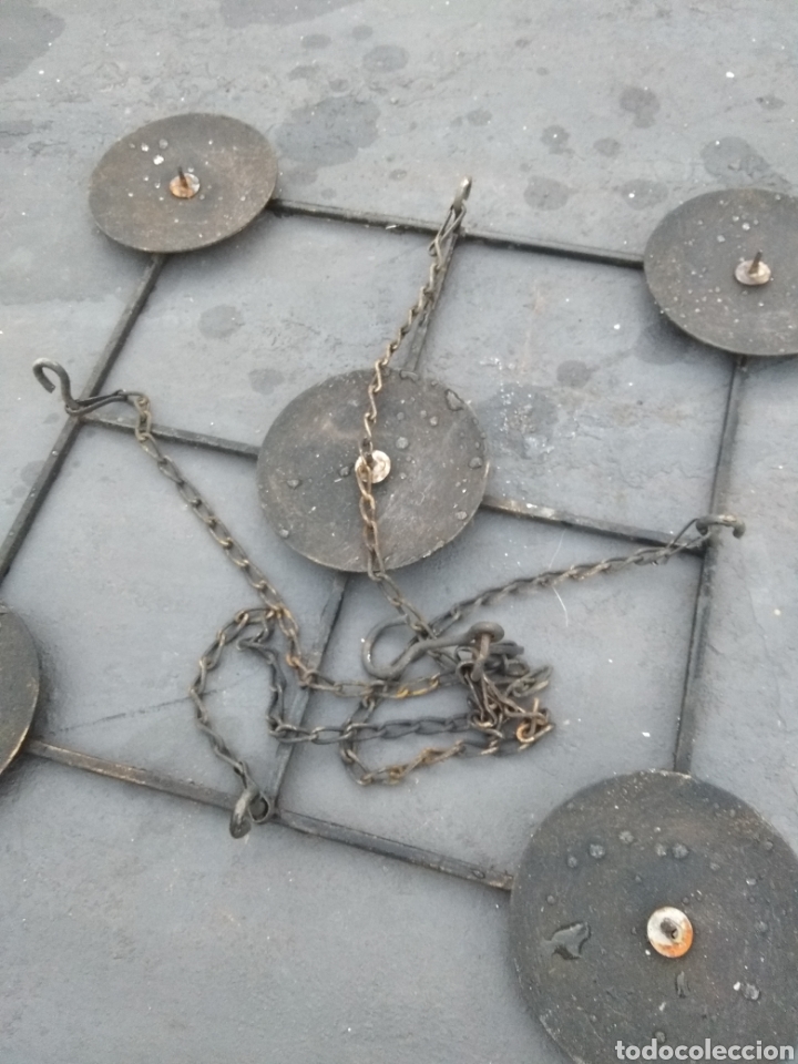 Antig&uuml;edades: PORTAVELAS COLGANTE - Foto 2