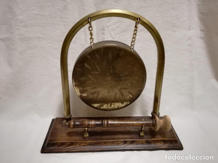Antig&uuml;edades: ANTIGUO GONG CHINO DE BRONCE - Foto 1