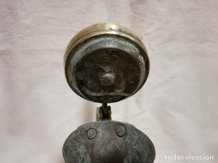 Antig&uuml;edades: 2 CAFETERA / TETERA ARABE DALLAH DE BRONCE / LATON - CON SELLOS - Foto 9