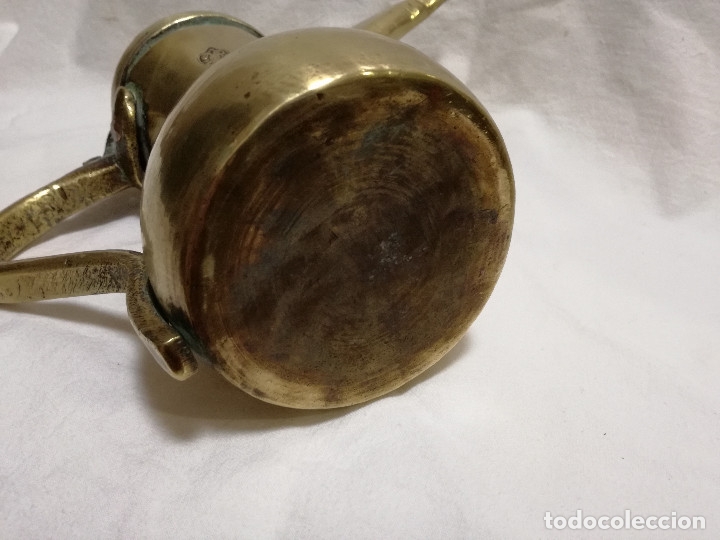 Antig&uuml;edades: 2 CAFETERA / TETERA ARABE DALLAH DE BRONCE / LATON - CON SELLOS - Foto 11