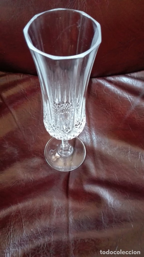 Antig&uuml;edades: Copa de cristal tallado - Foto 2