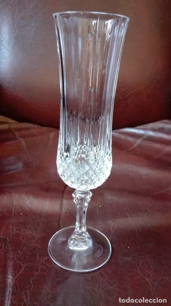 Antig&uuml;edades: Copa de cristal tallado - Foto 2