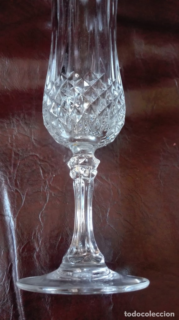 Antig&uuml;edades: Copa de cristal tallado - Foto 3