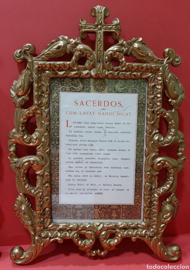 Antigüedades: SACRAS DE BRONCE DORADO. CIRCA 1900. - Foto 3 - 178855867