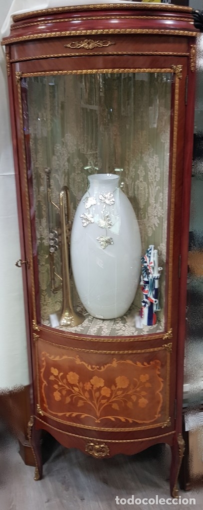 Antig&uuml;edades: Mueble vitrina esquinera - Foto 1