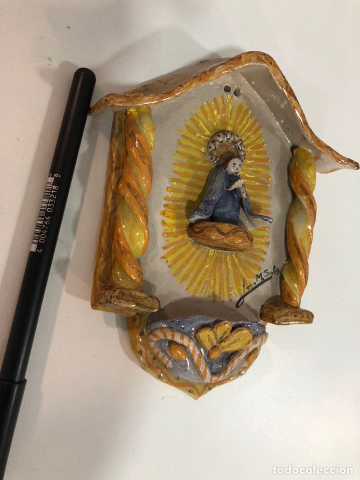Antig&uuml;edades: Benditero con firma original - Foto 1