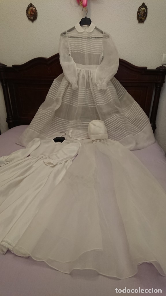 antiguo vestido de primera comunión de organza - Comprar Moda Antigua  Infantil en todocoleccion - 179007526