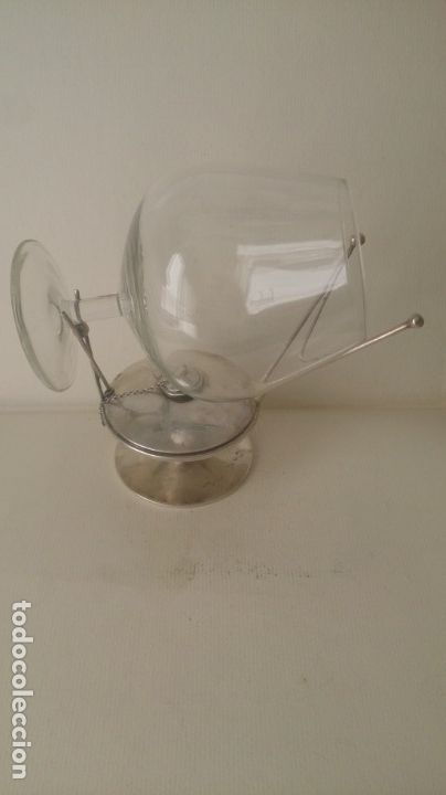 Oggetti Antichi: Calienta copas plata 925 (defectos, colasoldadura )