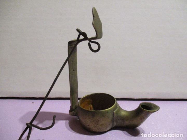 Antig&uuml;edades: candil de bronce - Foto 1