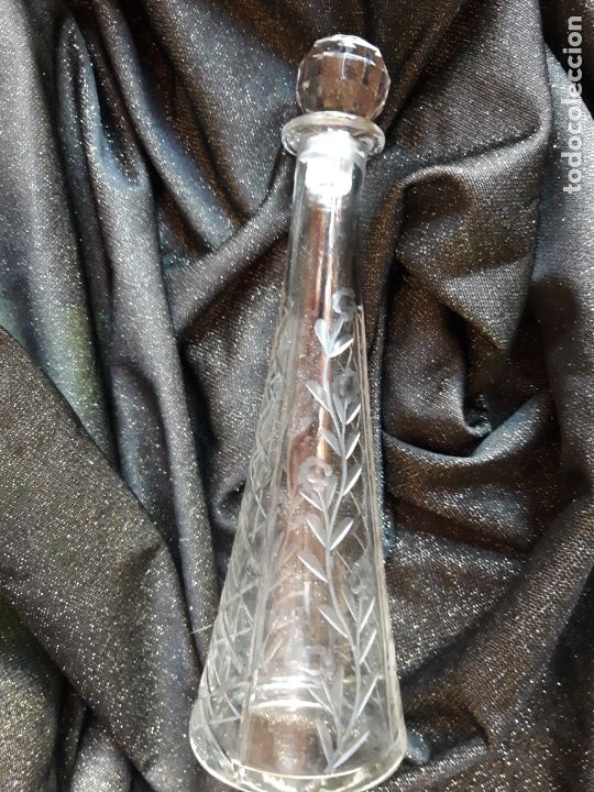 Antig&uuml;edades: Botella cristal tallado - Foto 5