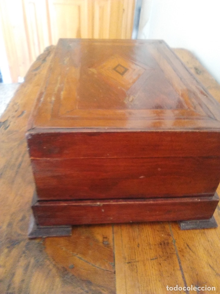 Antig&uuml;edades: ANTIGUA CAJA DE MADERA - Foto 4