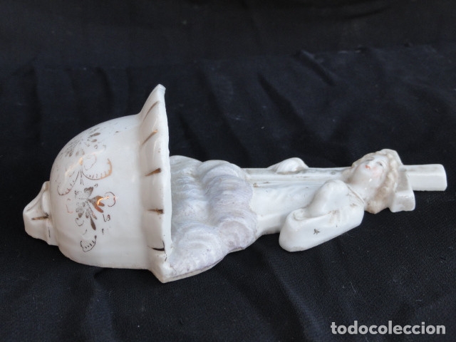 Antig&uuml;edades: ANTIGUA BENDITERA DE PORCELANA. - Foto 6