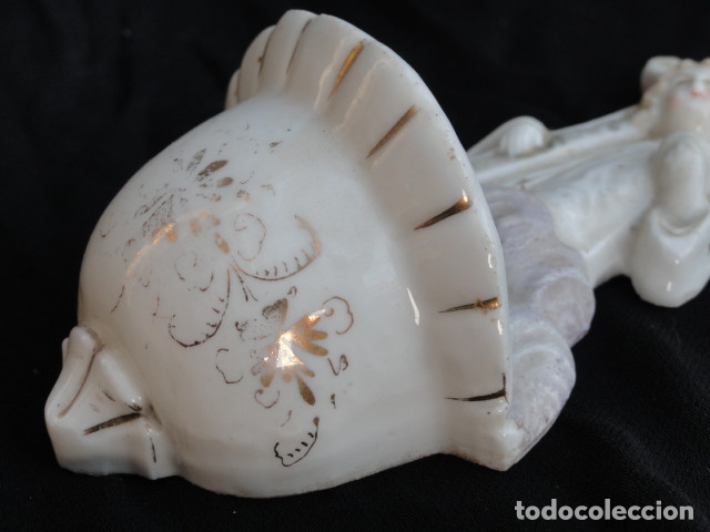 Antig&uuml;edades: ANTIGUA BENDITERA DE PORCELANA. - Foto 7