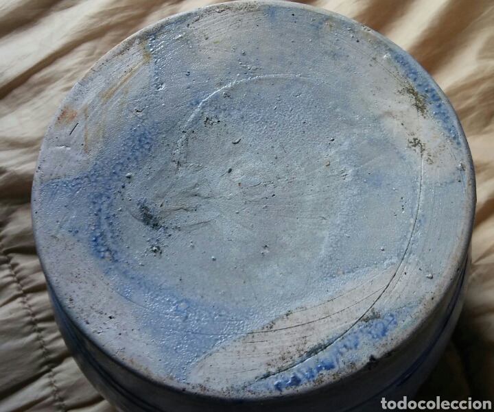 Antig&uuml;edades: Tarro o bote grande en gres - 21.5 cm - Foto 3