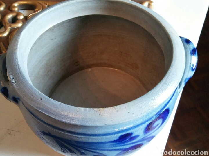 Antig&uuml;edades: Tarro o bote grande en gres - 21.5 cm - Foto 5