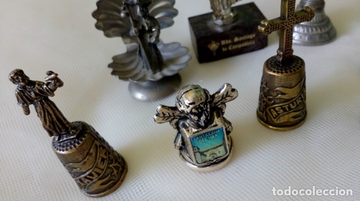 Antig&uuml;edades: LOTE DE 9 PEQUE&Ntilde;OS OBJETOS DE  SANTOS, VIRGENES.. - Foto 2